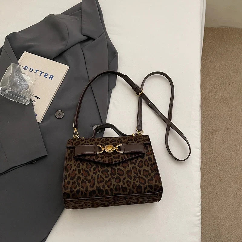 PU Leather Vintage Handbag for Women Short Top Handle Satchel Purse New Trend Crossbody