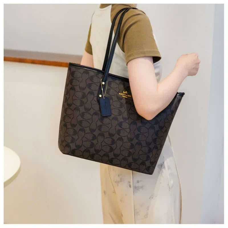 Niche Circular Print Tote Bag 2026 New Arrival Fashionable